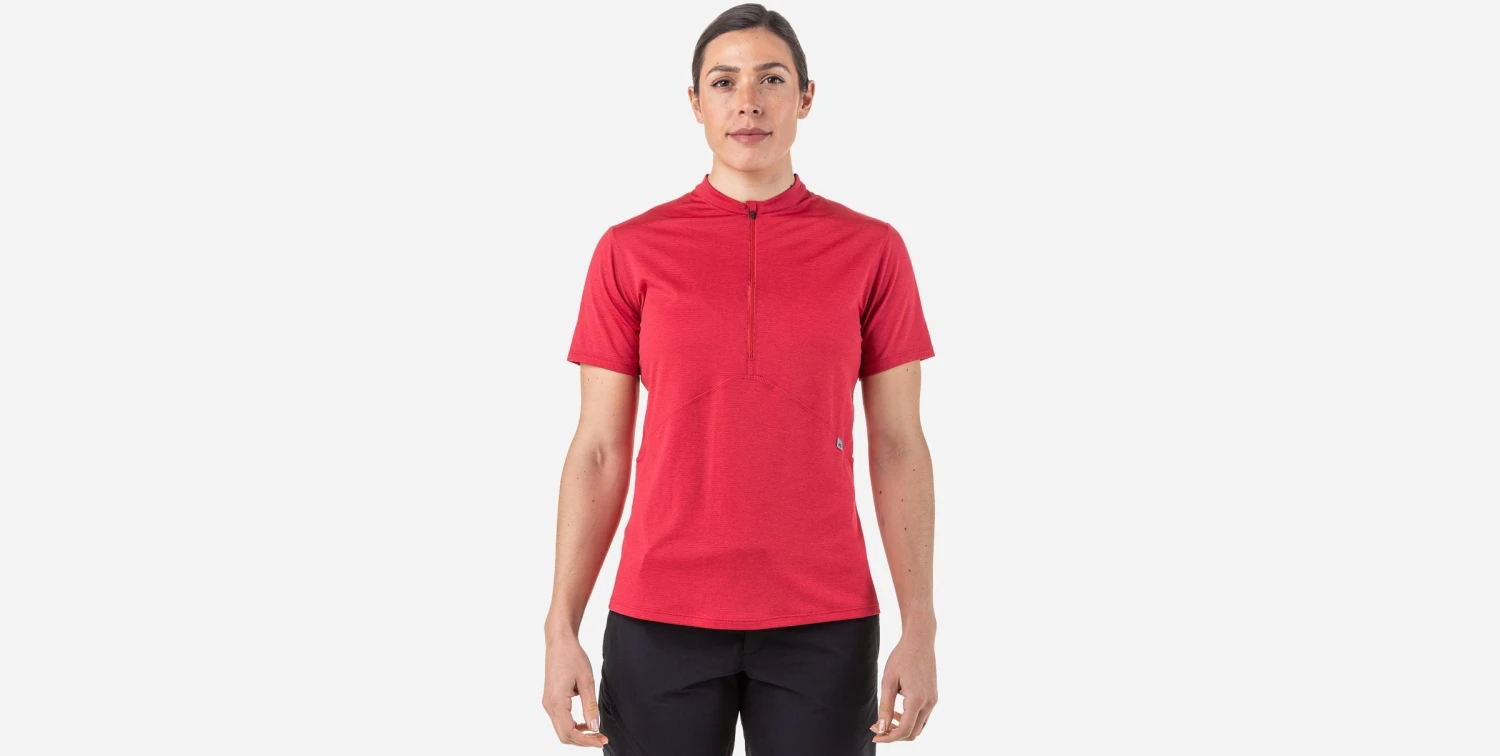 Mountain Equipment Nava Women's SS Zip T 6 Mountain Equipment Nava Women's SS Zip T